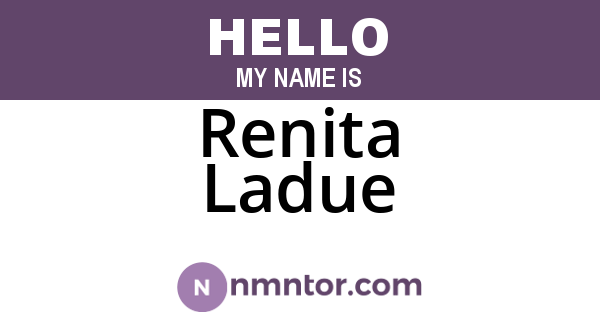 Renita Ladue
