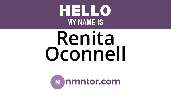 Renita Oconnell