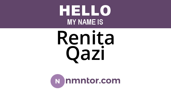 Renita Qazi