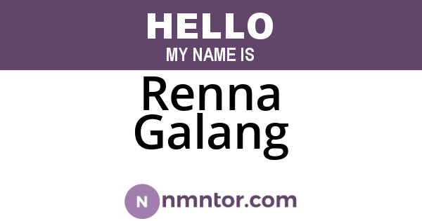 Renna Galang