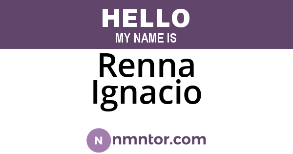 Renna Ignacio