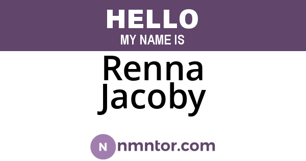 Renna Jacoby