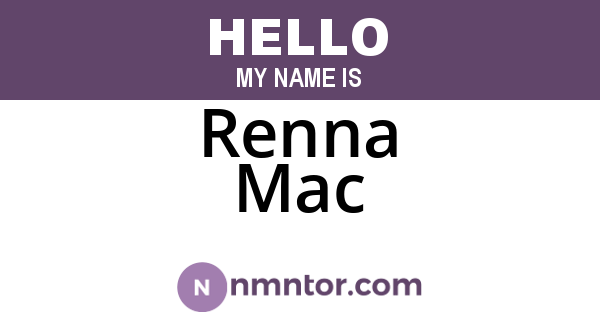 Renna Mac