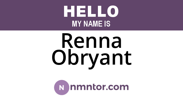 Renna Obryant