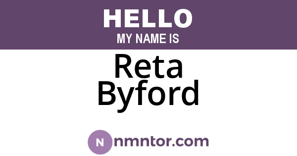 Reta Byford