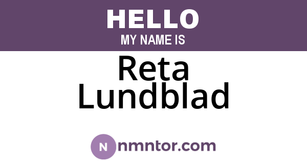 Reta Lundblad