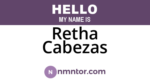 Retha Cabezas