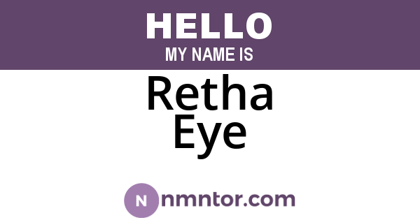 Retha Eye