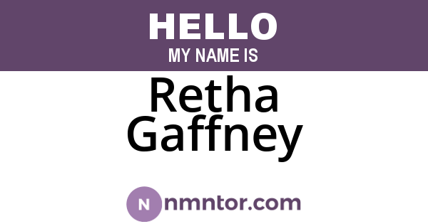 Retha Gaffney