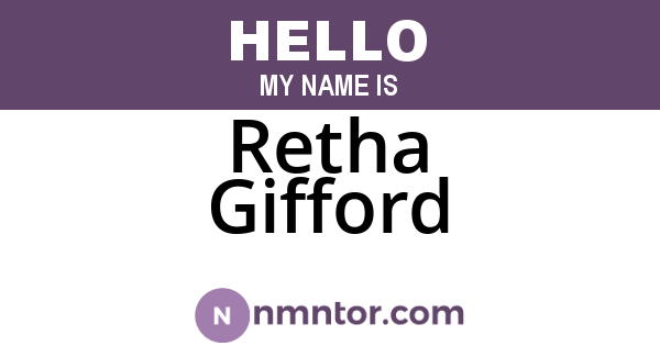 Retha Gifford