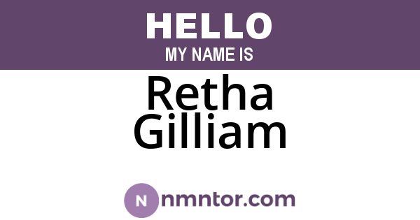 Retha Gilliam