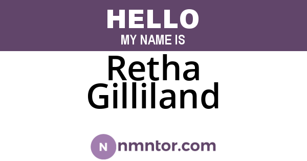 Retha Gilliland