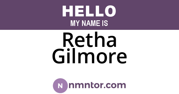 Retha Gilmore