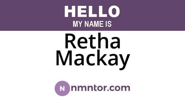 Retha Mackay