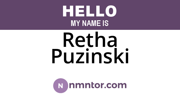 Retha Puzinski