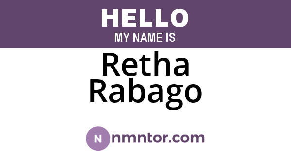 Retha Rabago