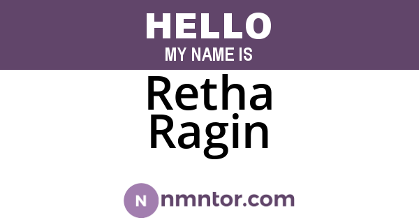 Retha Ragin