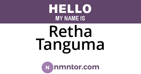 Retha Tanguma