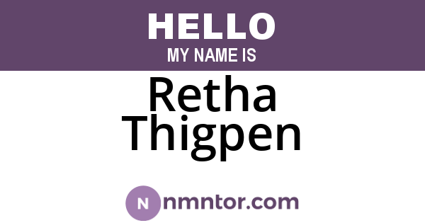 Retha Thigpen