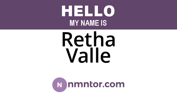 Retha Valle