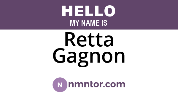 Retta Gagnon