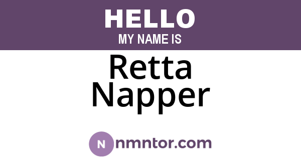 Retta Napper