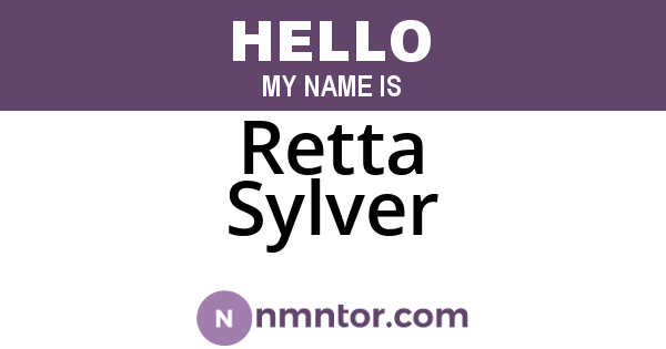 Retta Sylver
