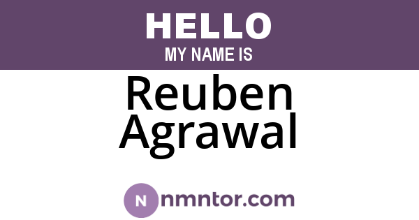Reuben Agrawal