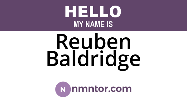 Reuben Baldridge