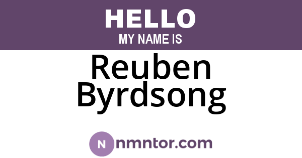 Reuben Byrdsong