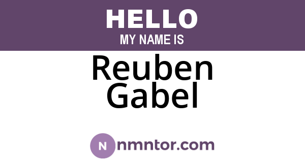 Reuben Gabel