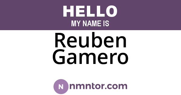 Reuben Gamero