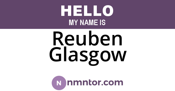 Reuben Glasgow