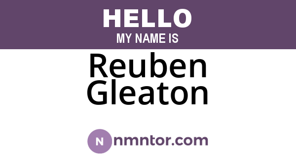 Reuben Gleaton