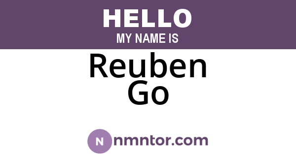 Reuben Go