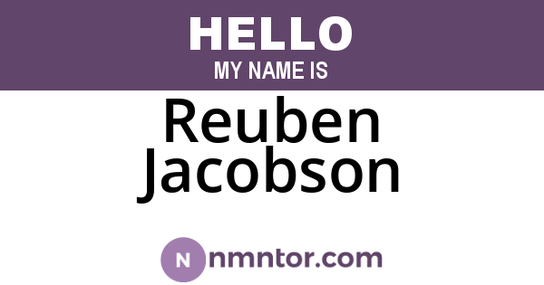 Reuben Jacobson