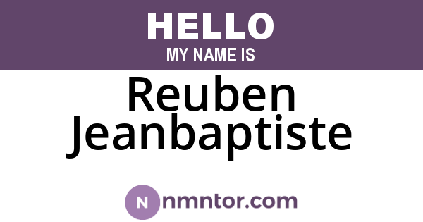 Reuben Jeanbaptiste