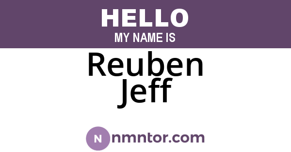 Reuben Jeff