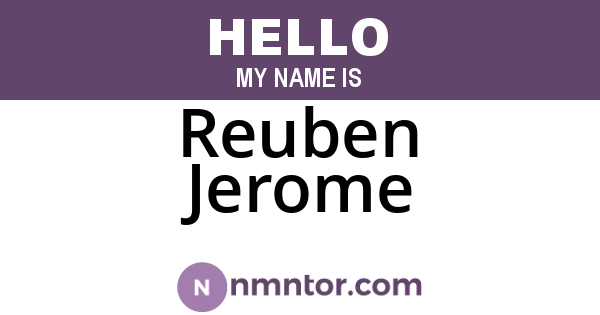 Reuben Jerome