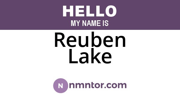 Reuben Lake