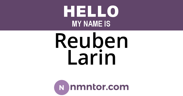 Reuben Larin