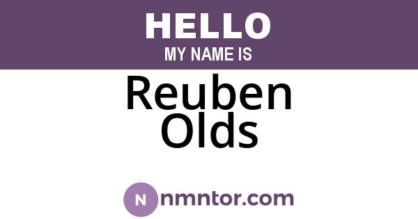 Reuben Olds