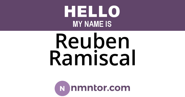Reuben Ramiscal