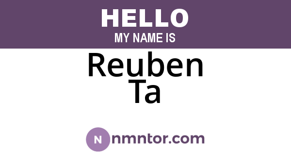 Reuben Ta