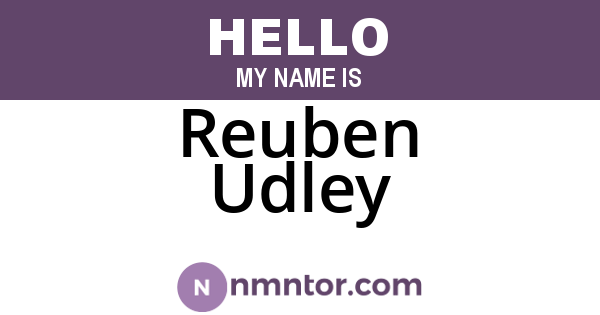 Reuben Udley