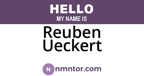 Reuben Ueckert