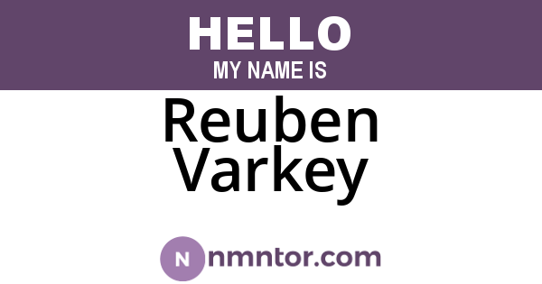 Reuben Varkey