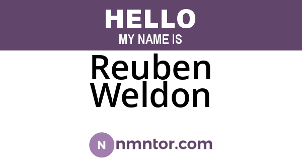 Reuben Weldon