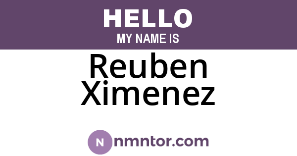 Reuben Ximenez