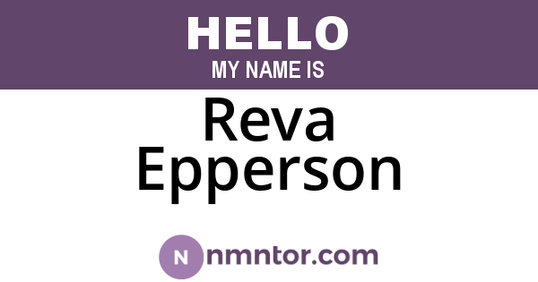Reva Epperson